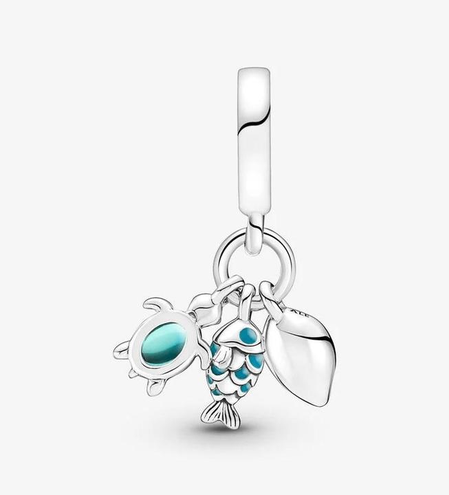 Image du produit Pandora Poisson Crapaud de mer Coquille (Argent 925, Émail)