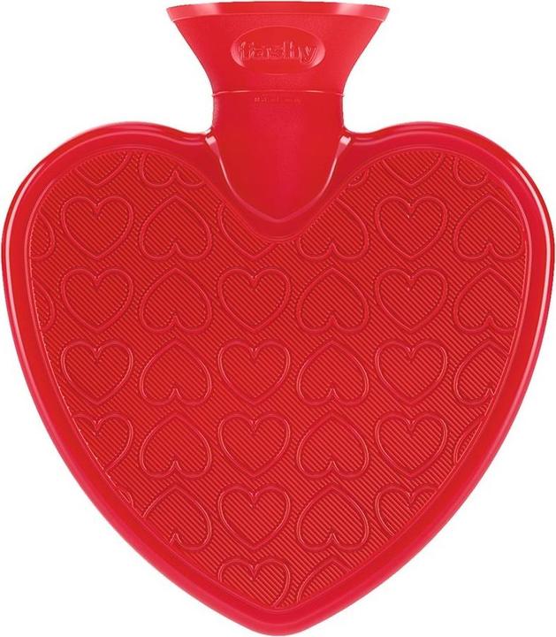 Fashy Herzwärmflasche Doppellamelle rot Thermoplastik (0.70 l)