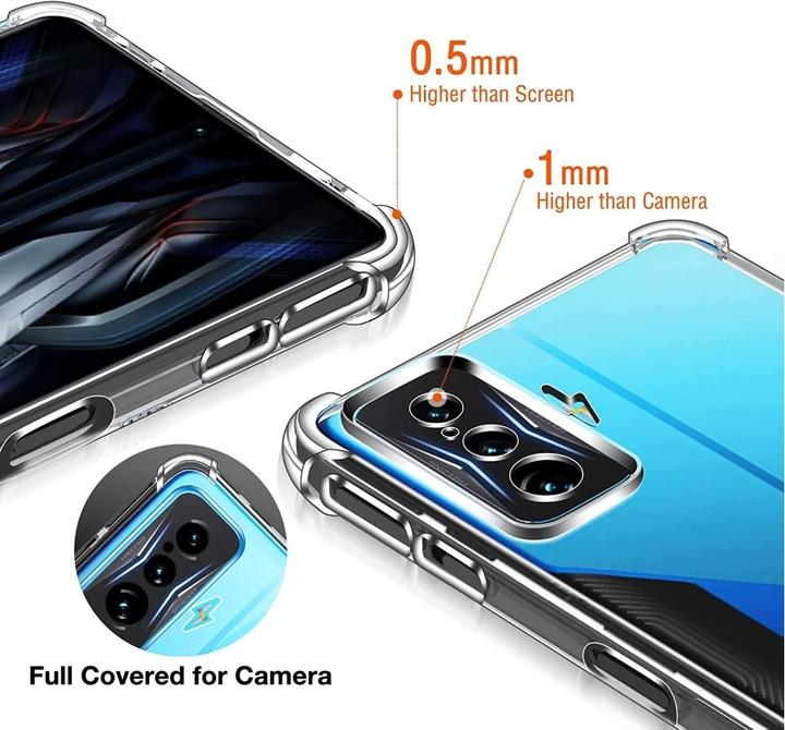 Produktbild Screenguard Xiaomi Poco F4 GT Hülle Crystal Soft Airbag Bumper (Xiaomi Poco F4 GT)
