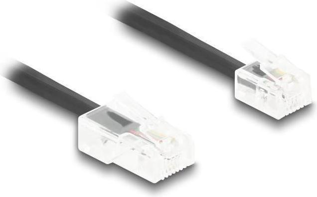 Produktbild Delock Telefonkabel / Spiralkabel RJ11 Stecker zu RJ45 Steck