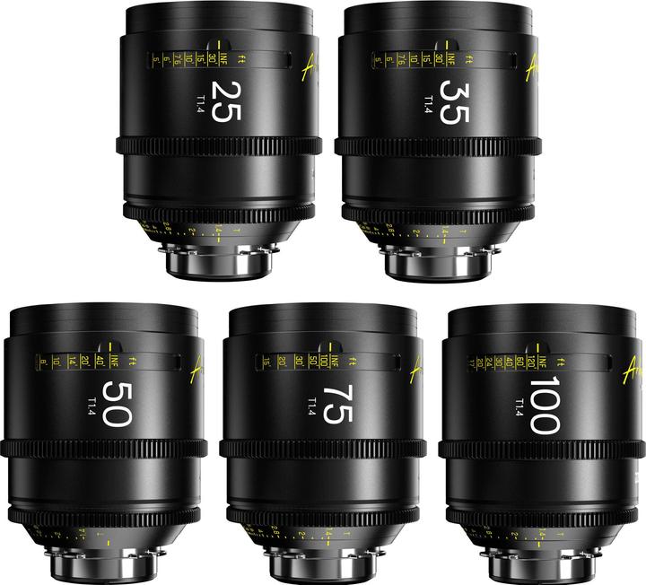 Dzofilm Arles 25/35/50/75/100mm FF/VV Prime Cine Lens (PL mount,metre) (L-Mount)