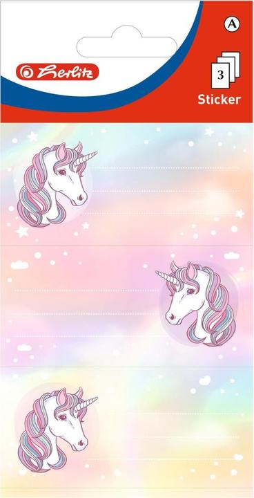 Actual product image Herlitz Book Labels Unicorn, 76 x 35 mm