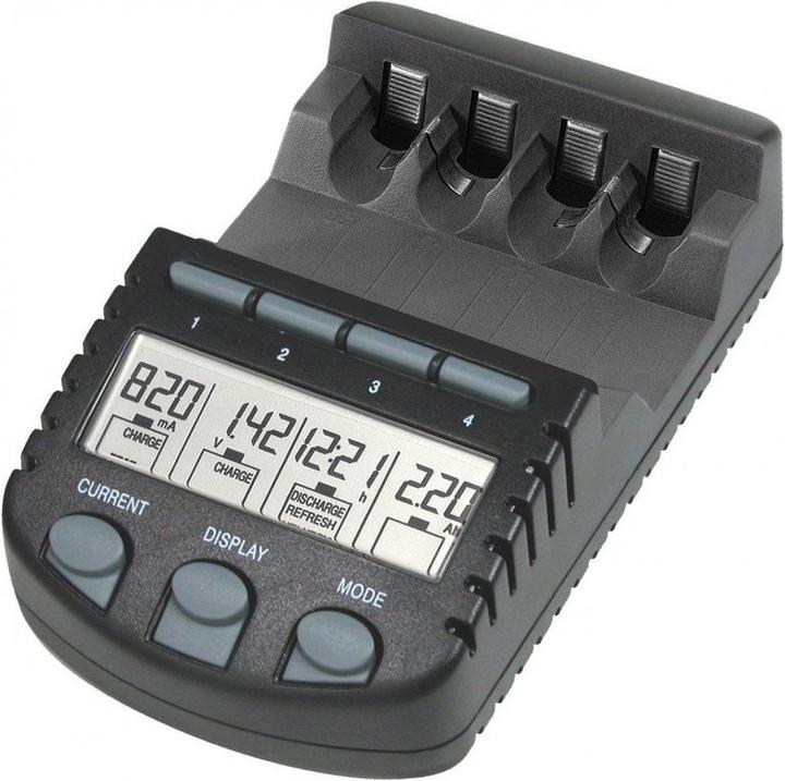 Actual product image AccuCell 4x Sanyo Eneloop XX HR-3UWX 2500mA, fast charger LCD display (4 pcs., AA, 3000 mAh, Battery + charger)