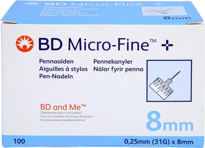 Produktbild BD MICRO-FINE+ 8 Nadeln 0,25x8 mm, 100 St KAN