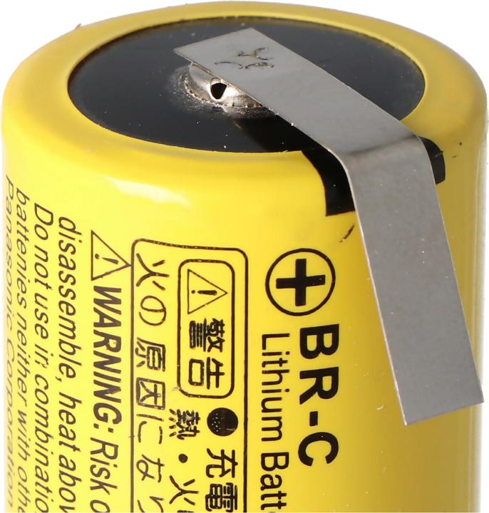 Immagine prodotto Panasonic Akku BR-C Lithium Batterie Baby mit Lötfahnen in U-Form (1 pz., Specifico del dispositivo, 5000 mAh)