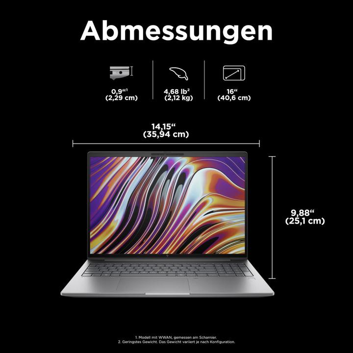 Image du produit HP ZBook Power G11 (16", Intel Core Ultra 9 185H, 64 Go, 2000 Go, DE)