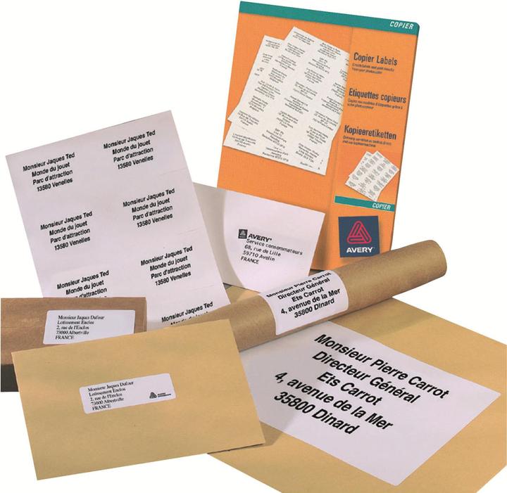 Produktbild Avery Dauerhaft klebende Adress-/Versandetiketten aus Papier