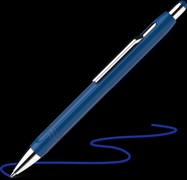 Produktbild Schneider 138613 Epsilon Druckkugelschreiber (Strichstärke XB, Schreibfarbe: blau, dokumentenechte M (Dunkelblau, 1 x)