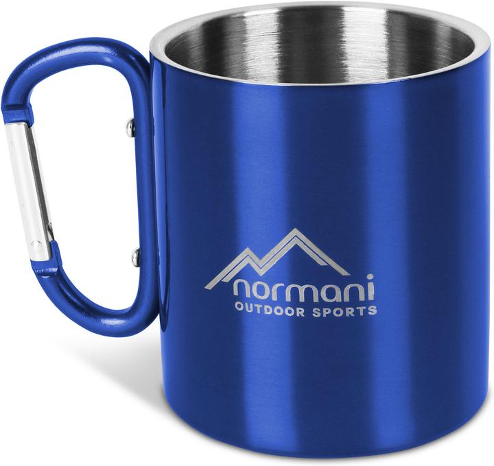 Produktbild Normani Edelstahl Tasse 330 ml mit Karabinerhaken Wisconsin