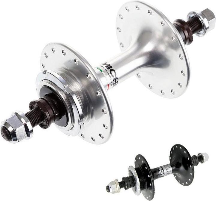 Actual product image Miche Primato Pista High Flange Hubs Rear Fixed (Silver/32H) (Disc brake Center lock)