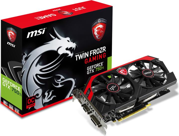 Produktbild MSI GeForce GTX 750 Ti TWIN FROZR GAMING OC (2 GB)