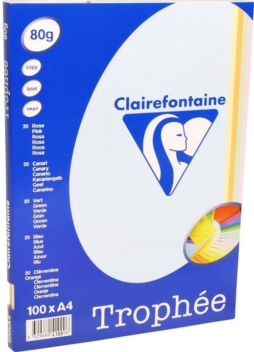 Actual product image Clairalfa Universal paper Troph'e, A4, pastel colours (80 g/m², 100 x, A4)