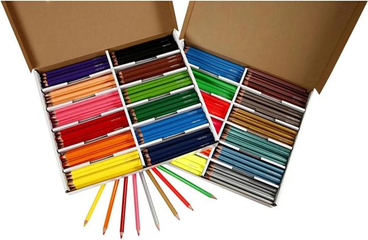 Image du produit Creativ Company Crayons de couleur Jumbo 12 x 12 pièces Multicolores (Multicolore, 144 x)