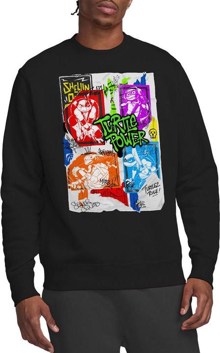 Immagine prodotto Teenage Mutant NT Felpa Poster di Lino Adulto Unisex (S)