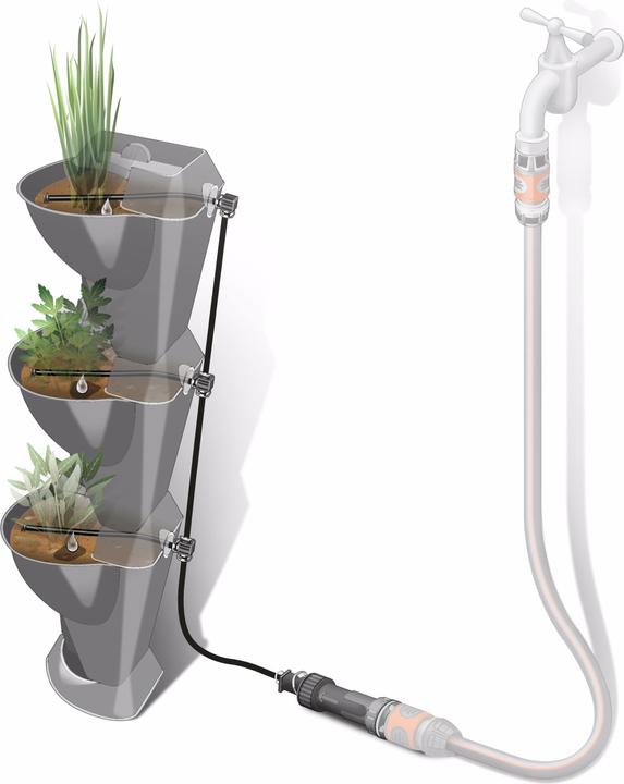Produktbild Gardena NatureUp! Bewässerungsset Ecke Wasserhahn (Tropfbewässerung Set)