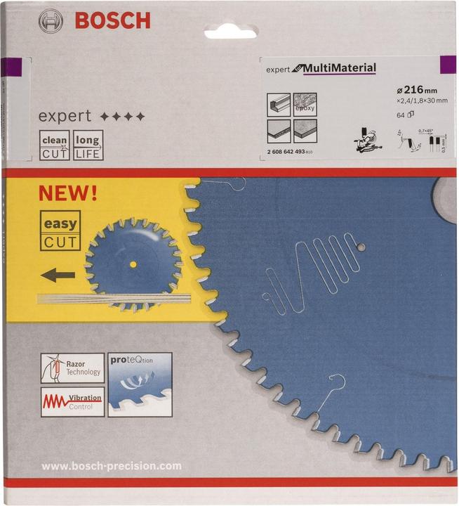 Immagine prodotto Bosch Professional Zubehör Lama per sega circolare 216 x 30 x 30 x 2,4