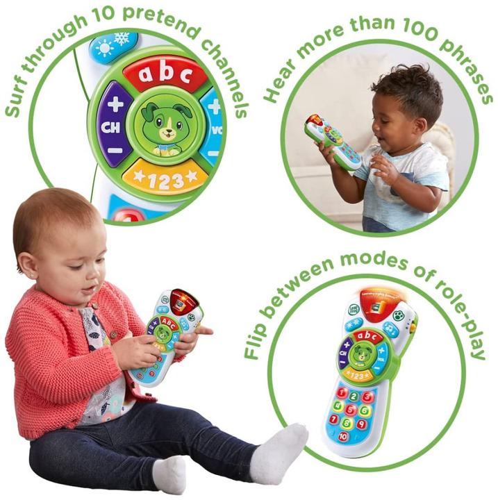 Actual product image VTech 606203 Leap Frog Baby Toy with Light and Songs Happy Remote Control (English Version) 6+ Month