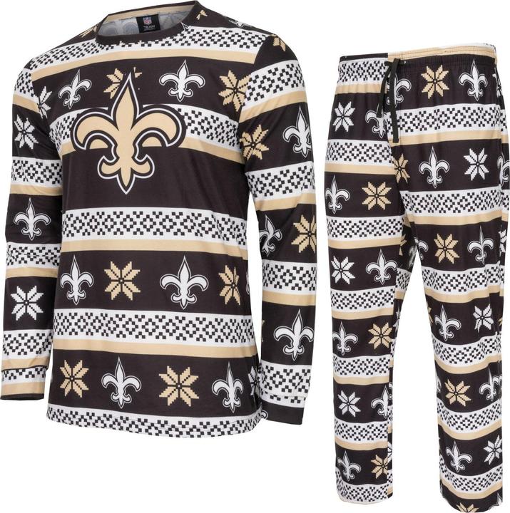 Foco NFL Winter XMAS Pyjama Schlafanzug New Orleans Saints - M (M)