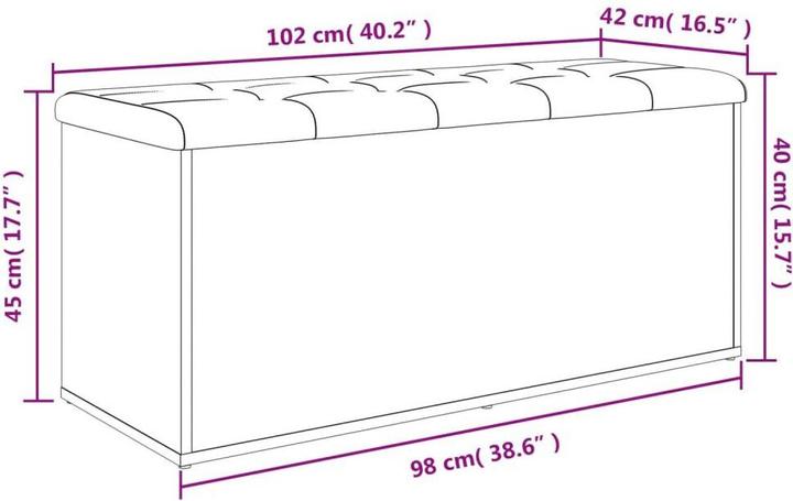 Produktbild VidaXL Sitzbank (102 cm)