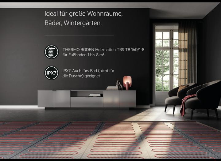 Actual product image AEG Haustechnik Basic Thermo Floor TBS TB 160/1 Set Plus, electric underfloor heating, complete set 1 m², 160 W/m²