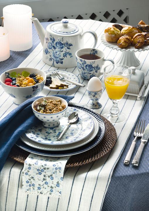 Produktbild Greengate Leinen Tischdecke marineblau 135x250cm (135 x 250 cm)
