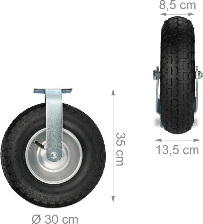 Actual product image Relaxdays Fixed wheel