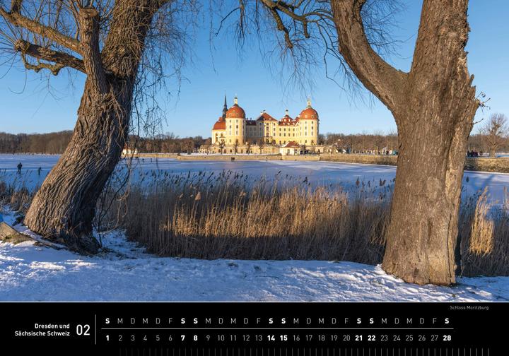 Produktbild Dresden und Sächsische Schweiz Premiumkalender 2026 (50 x 35 cm, Harter Einband, Deutsch)