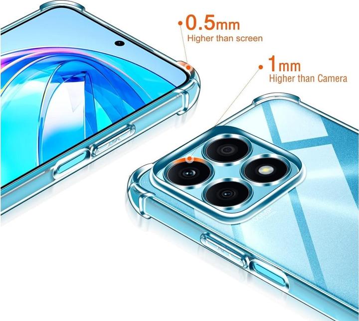 Image du produit Screenguard Housse Honor X8a Crystal Soft Airbag Bumper (Honor X8a)