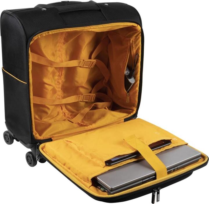 Image du produit Exacompta Trolley pour ordinateur portable Exactive® 48 x 42 x 23 cm (L x H x P) Polyester noir/orange (50.57 l, M (50 - 90l))