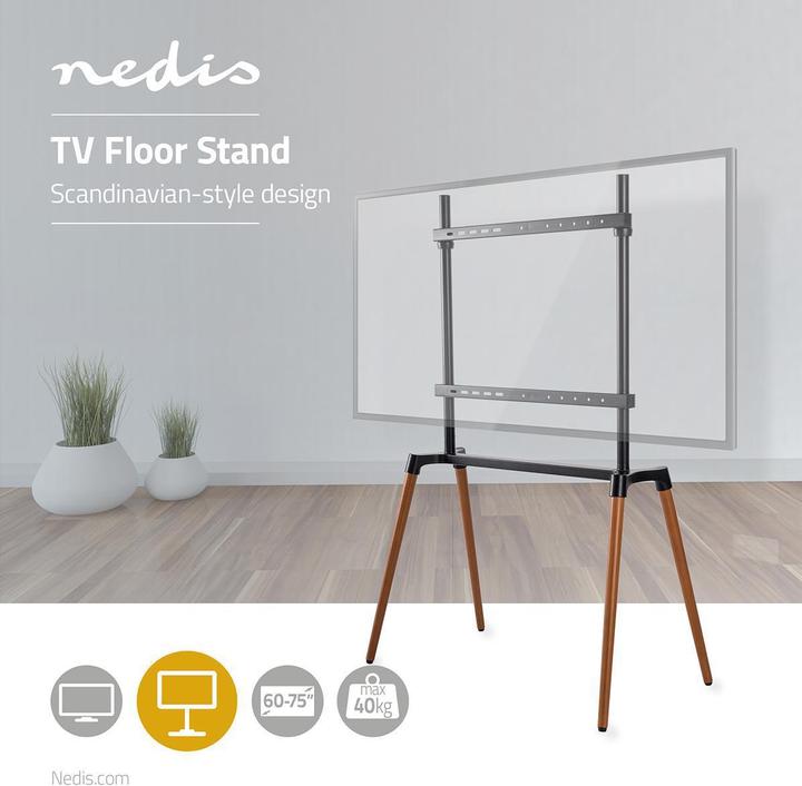 Produktbild Nedis TV Bodenständer 60 - 75 (Universal, 75", 40 kg)