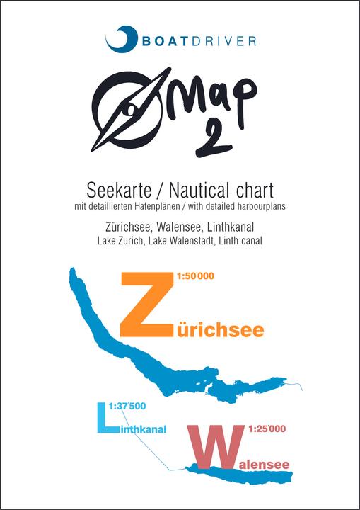 Produktbild Seekarte Map 2, Zürichsee, Walensee