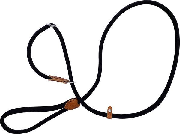 Produktbild Colly Vorführleine rund Genäht Nubuck/Wax, schwarz, ø10mm x 180cm (Hund, Allgemein)