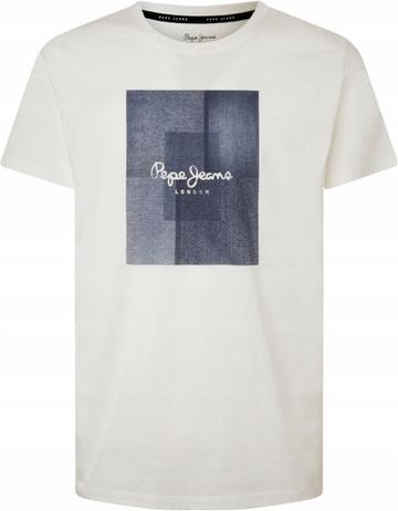 PEPE JEANS MEN'S T-SHIRT WELSCH FUTURE ECRU PM509121 803 L
