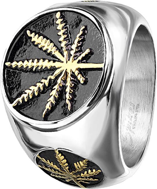 Star Piercing Ring silber Handblatt (Chirurgenstahl 316L, ohne Messing)