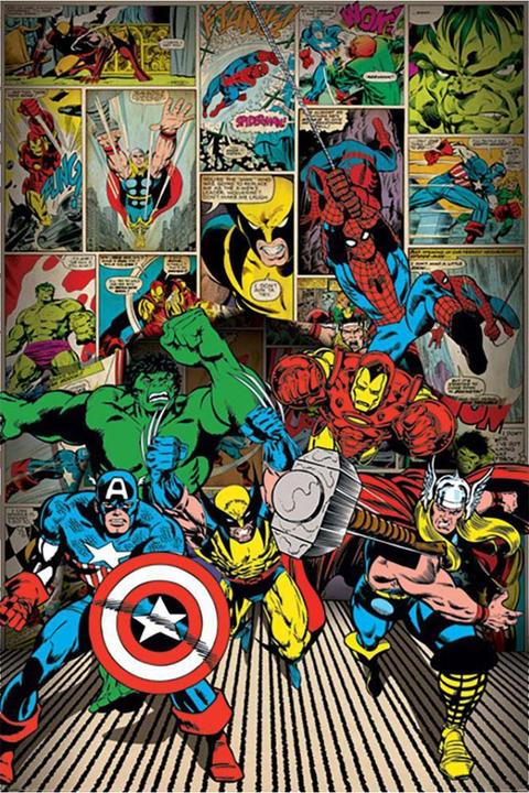 Image du produit Poster Comics Heroes