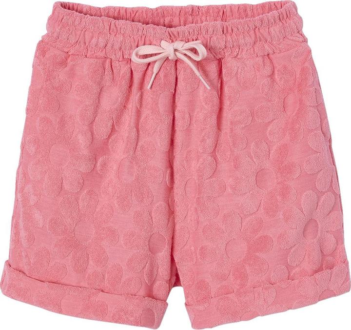 Actual product image Vertbaudet Mädchen-Set mit Frottee-Blumen: Sweatshirt & Shorts (104)
