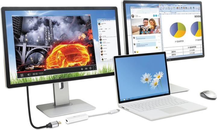 Produktbild j5Create USB To HDMI Multi-Monitor (USB, 8 cm)