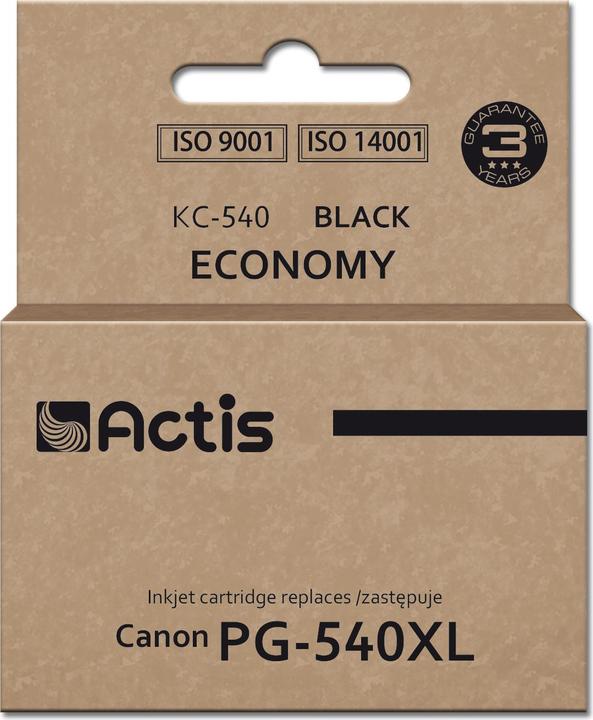 Actual product image Actis KC-540 Tinte für Canon Drucker (Ersatz Canon PG-540XL) Supreme 22 ml schwarz