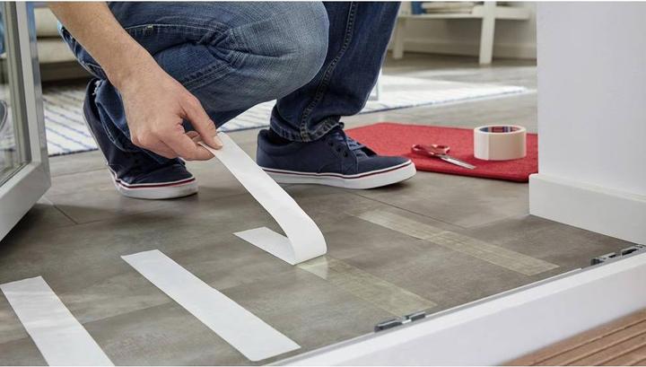 Actual product image tesa REMOVABLE installation tape, double-sided adhesive tape, removable without leaving any residue (50 mm)