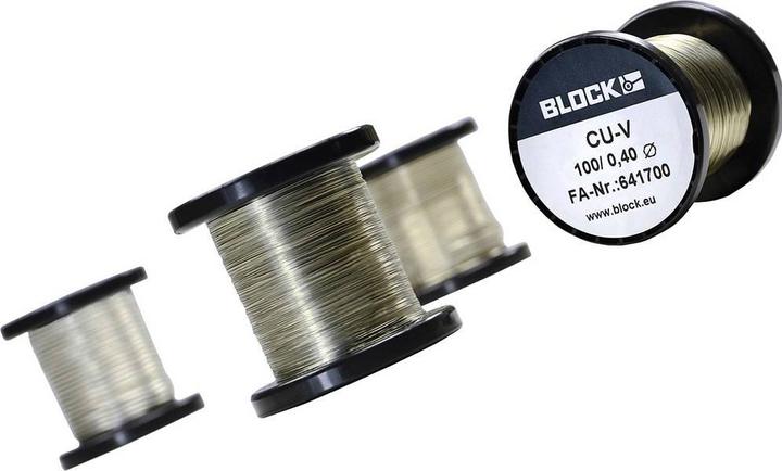 Block Copper wire tin-plated CU-V (5 m)