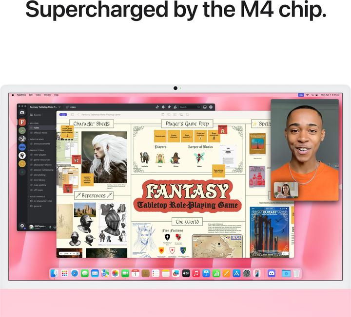 Image du produit Apple iMac 2024 (M4, 16 Go, 256 Go, Apple M4 8-Core)