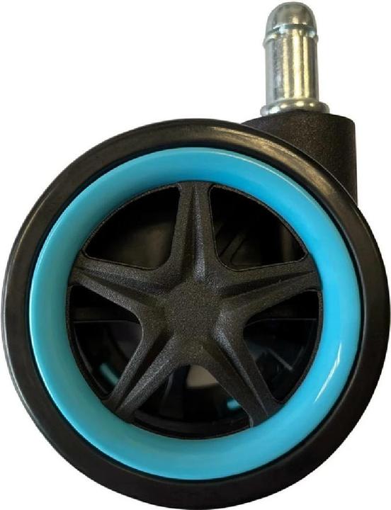 Immagine prodotto LC-Power Ruote LC-CASTERS-DRIFT Set di 5 Ruote blu chiaro