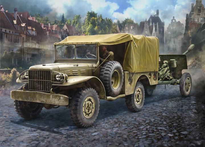 Actual product image Zvezda ZS3656 3656-WC-51 Beep US Military Multipurpose 3/4T Vehicle, 1/35 Scale, Model Kit, White