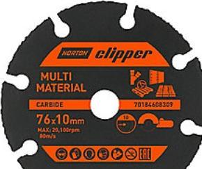 Actual product image Saint-Gobain Diamond blade 76x10,0mm - Norton Clipper multifunktionel t/tørskaering i mange mat.