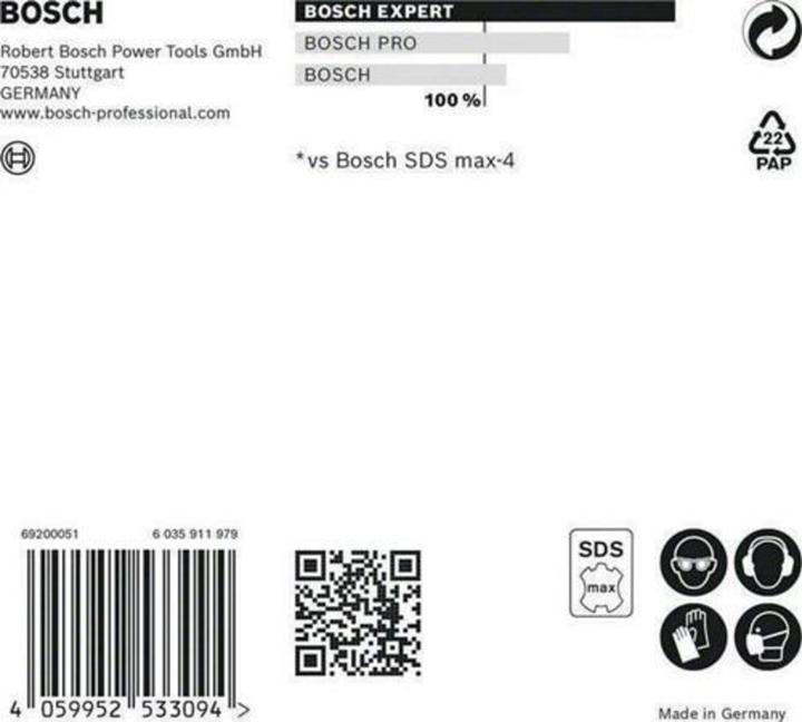 Produktbild Bosch Professional Zubehör EXPERT SDS max-8X Hammerbohrer, 22 x 600 x 720 mm (22 mm)