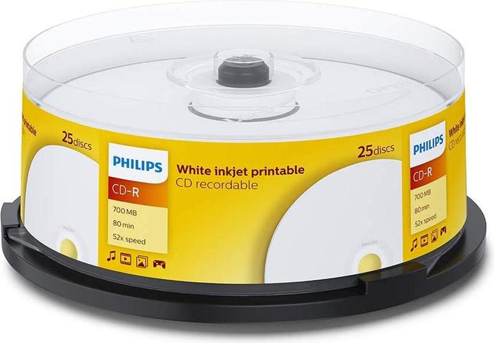Produktbild Philips 1x25 CD-R 80Min 700MB 52x IW SP (25 x)