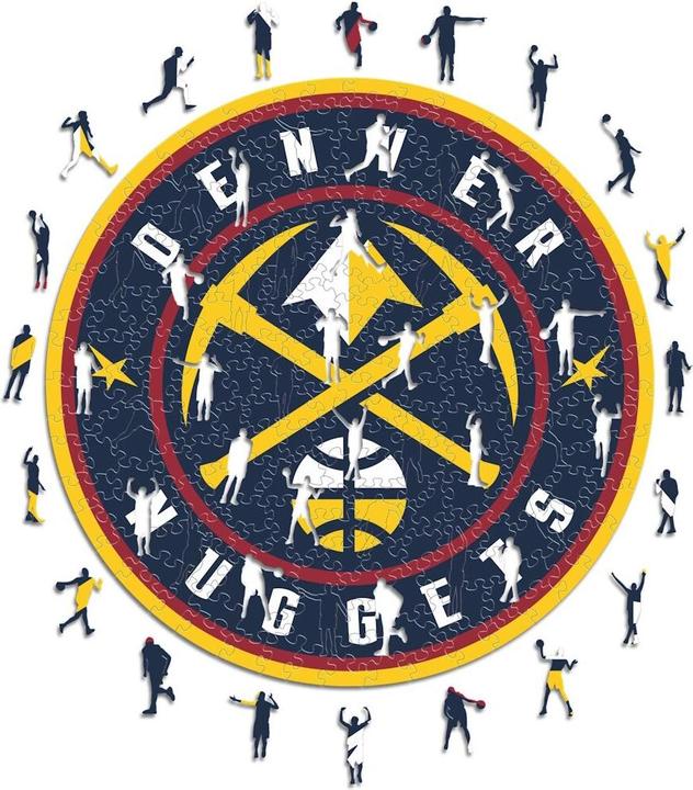 Iconic NBA - Denver Nuggets - Logo - Holz Puzzle Grösse L (500 Teile) (500 Teile)