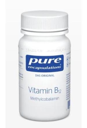 Actual product image Pure encapsulations Pure B12 Methylcobalamin (90 Piece, Capsules, 29 g)