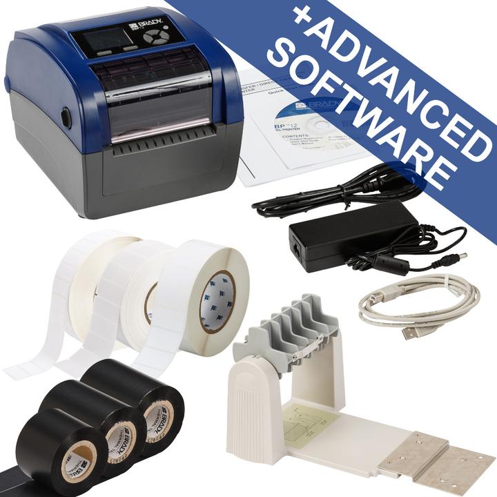 Actual product image Brady BBP12-LAB Kit-EU Thermal transfer printer max. width 118mm 300 dpi Serial USB - T (300 dpi)