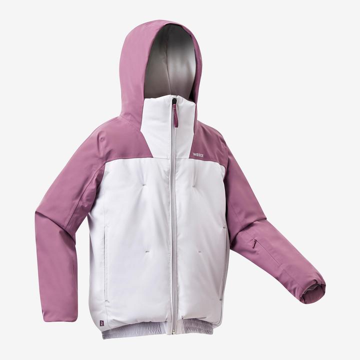 Wedze Skijacke Kinder wattiert warm wasserdicht - Piste 500 rosa